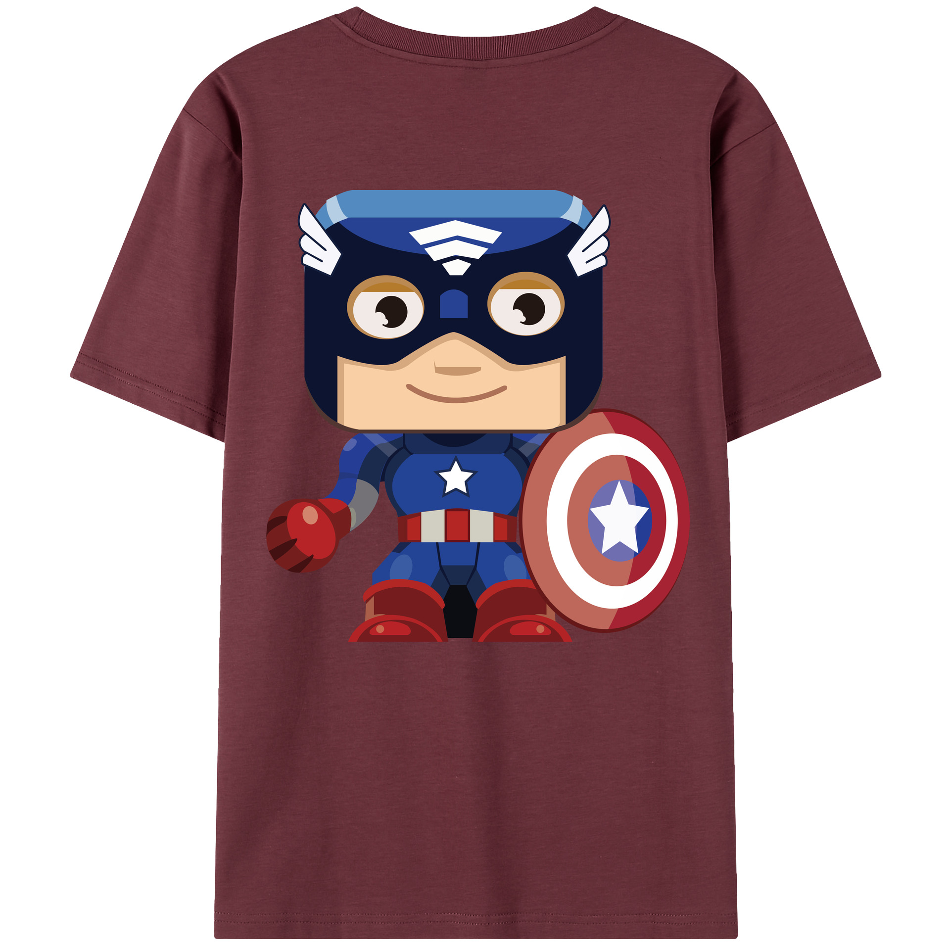 （画像用） アベンジャーズ The Avengers 綿100％半袖Tシャツ（背面プリント）